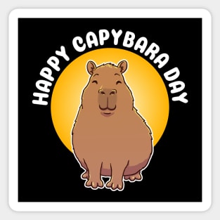 Cute Happy Capybara Day Sticker